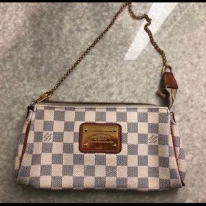 Louis Vuitton Damier Azur Eva Clutch